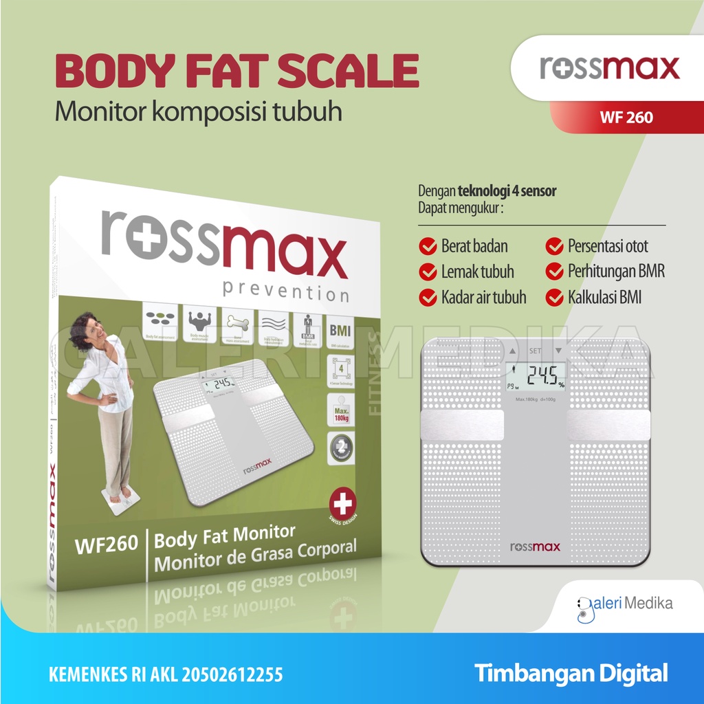 Timbangan Lemak Rossmax WF260 Body Fat Monitor