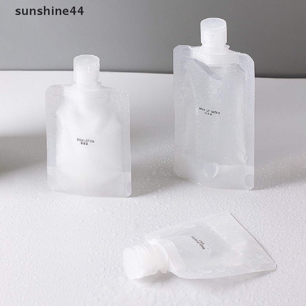 Sunshine 5Pcs Kantong Dispenser Portable Untuk Kosmetik / Lotion / Shampoo / Sabun Wajah