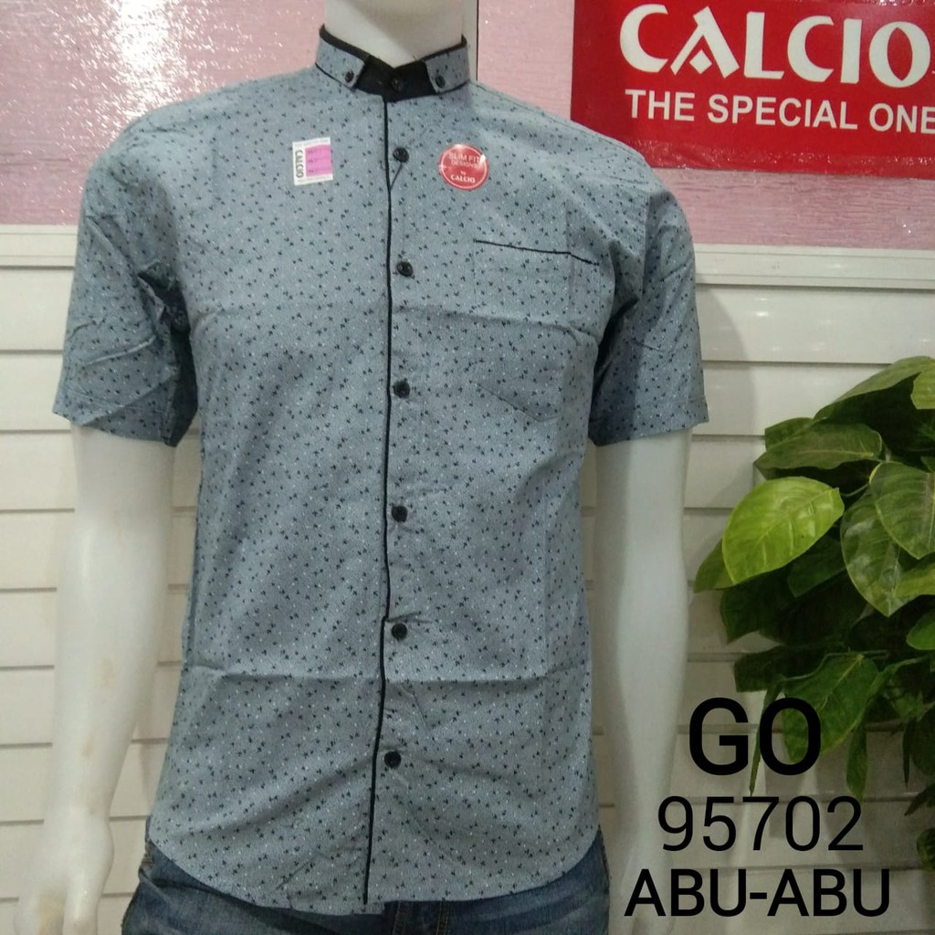 gof CALCIO SHIRT SLIMFIT Kemeja Cowok lengan pendek 100% original!