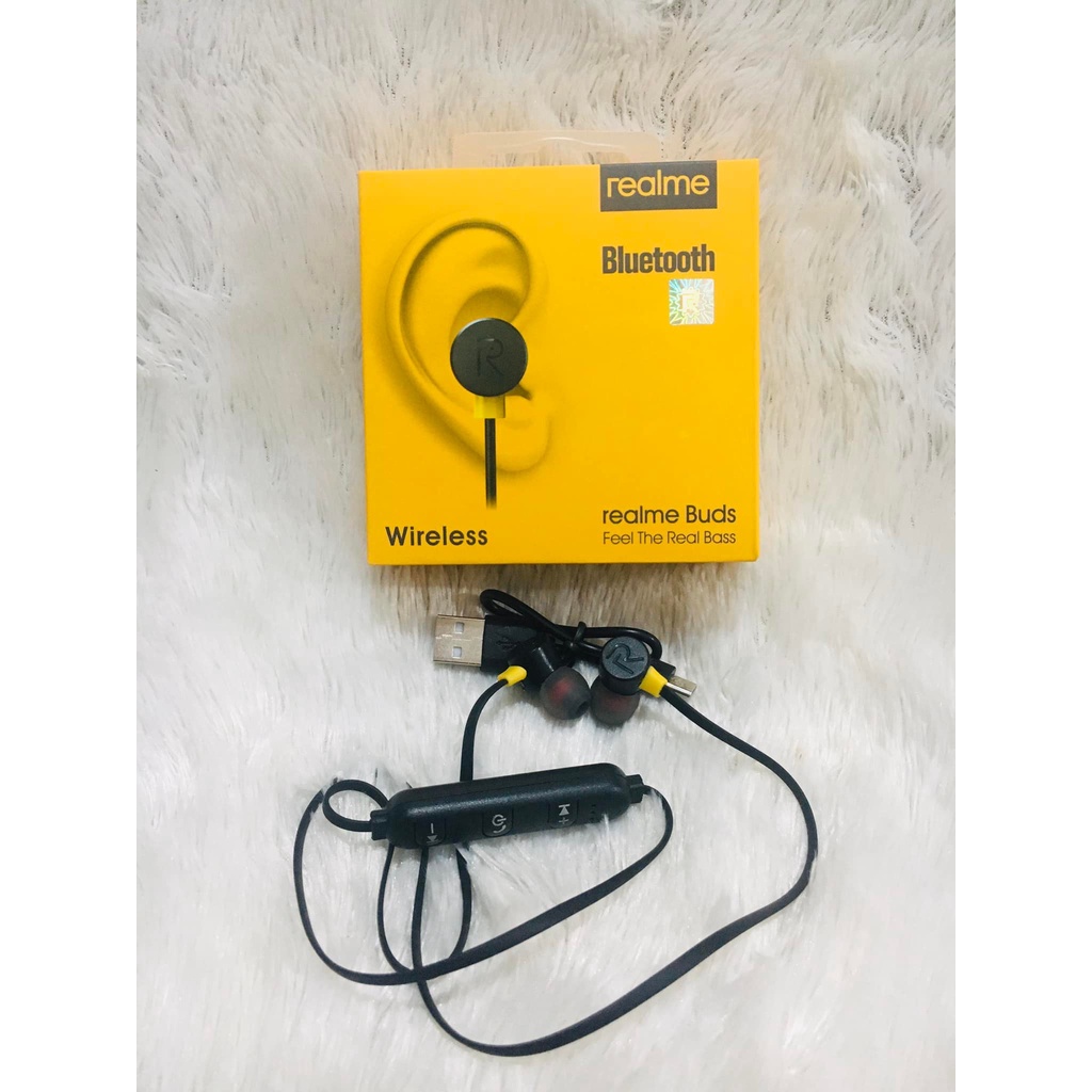 Handsfree Headset REALME BUDS RMA-101 Wireless Bluetooth The Real Bass