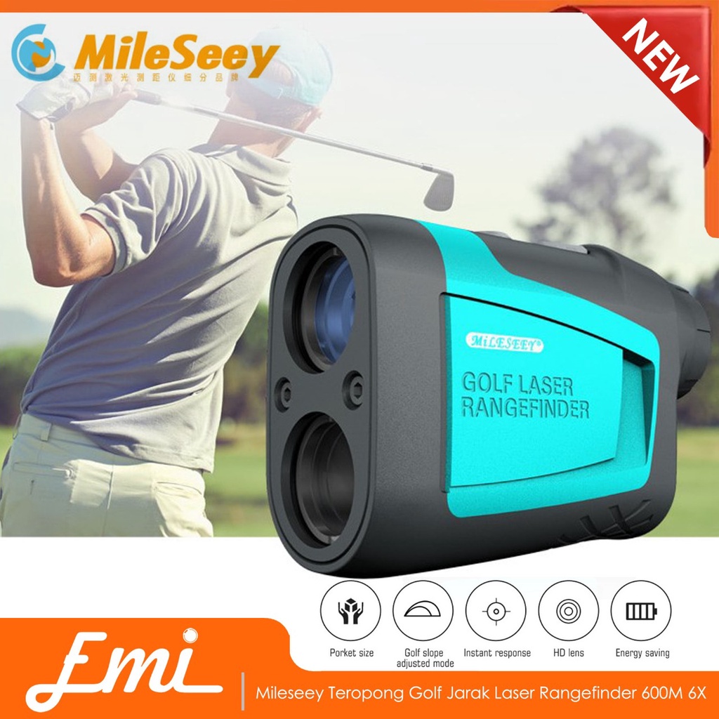 Mileseey Teropong Golf Jarak Laser Rangefinder 600M 6X - PF210