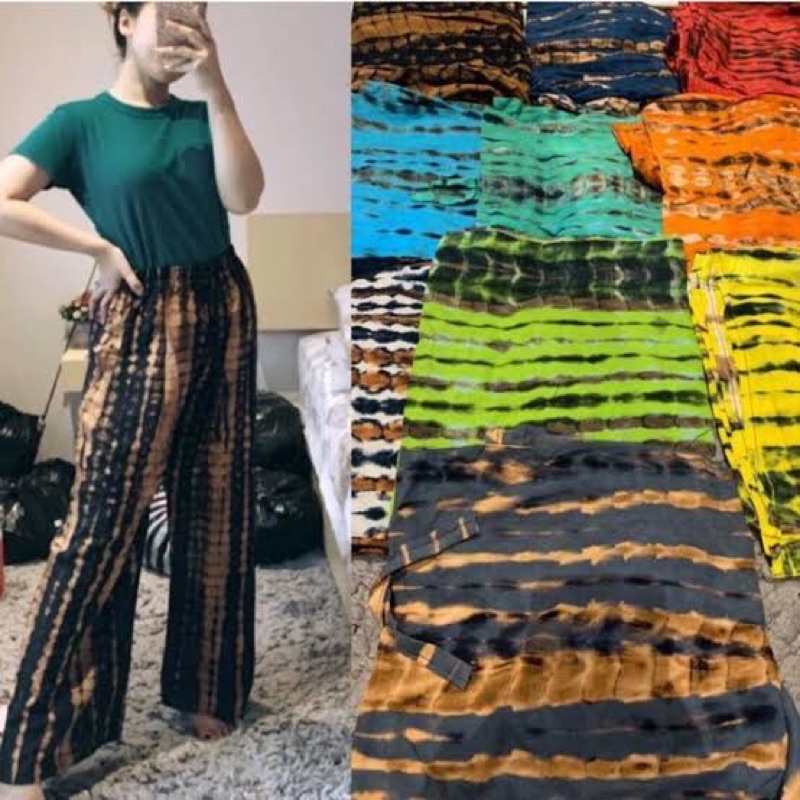Celana Kulot Wanita Lilit Tie Dye Original Handmade
