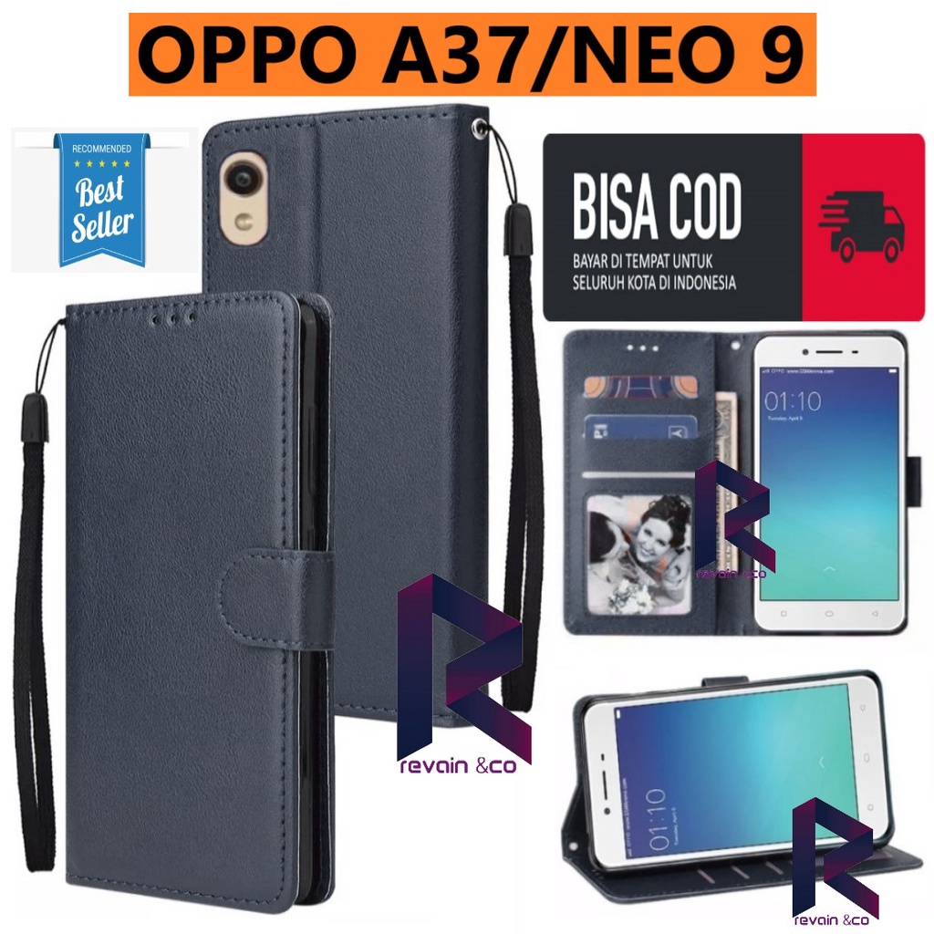 OPPO A37/A37F/NEO 9 CASING DOMPET FLIP WALLET LEATHER STANDING KULIT PREMIUM SARUNG BUKA TUTUP FLIP CASE OPPO A37/A37F/NEO 9