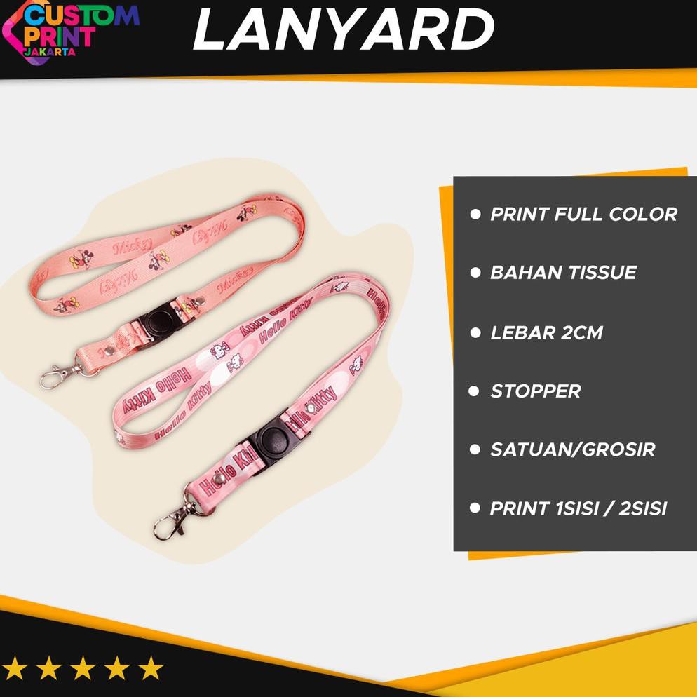 

Hb4Code Custom Print Lanyard Gantungan kalung ID Card Satuan Souvenir Promosi(paling laris)E7J5