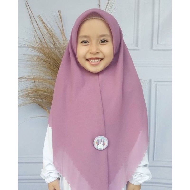 HIJAB SEGIEMPAT KIDS / HIJAB ANAK / BELLASQUARE ANAK / JILBAB ANAK POLOS / KERUDUNG ANAK