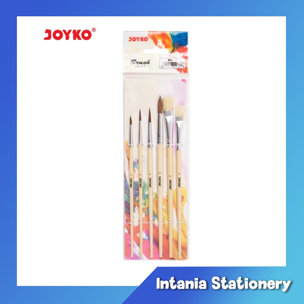 

KUAS LUKIS JOYKO 1 SET, KUAS CAT AIR, CAT ACRILIC, BRUSH