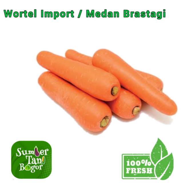 

WORTEL IMPORT/ WORTEL BRASTAGI - Per 500 Gram