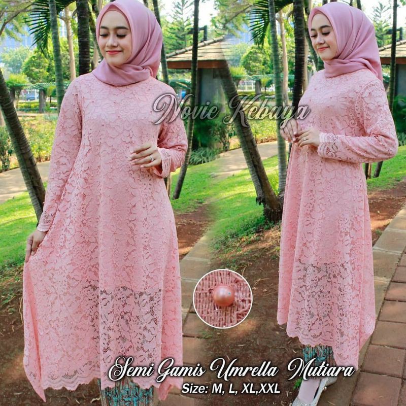 {MURAH MERIAH}semi gamis umrella brukat/kebaya pesta