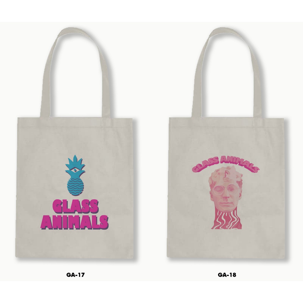 TOTE BAG BLACU - GLASS ANIMALS 01