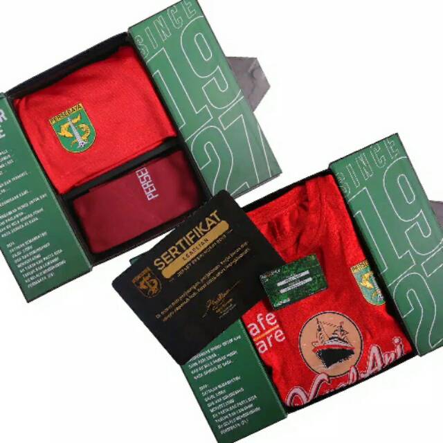 Boxset jersey Persebaya 2019 Authentic kiper home merah
