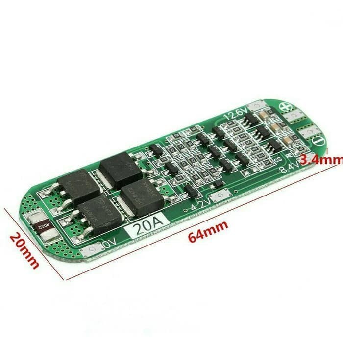 BMS 3S 20A Li-ion Lithium Battery 18650 Charger Protection Board 12V