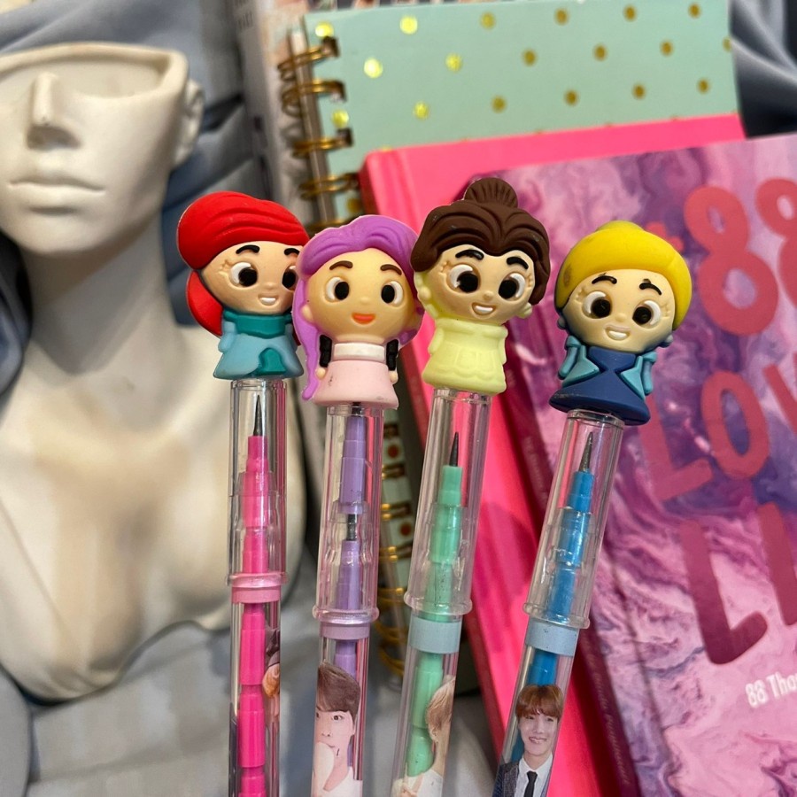 

PENSIL PRINCESS 4 VARIAN PENSIL SUSUN PELURU LUCU KUALITAS TERBAIK