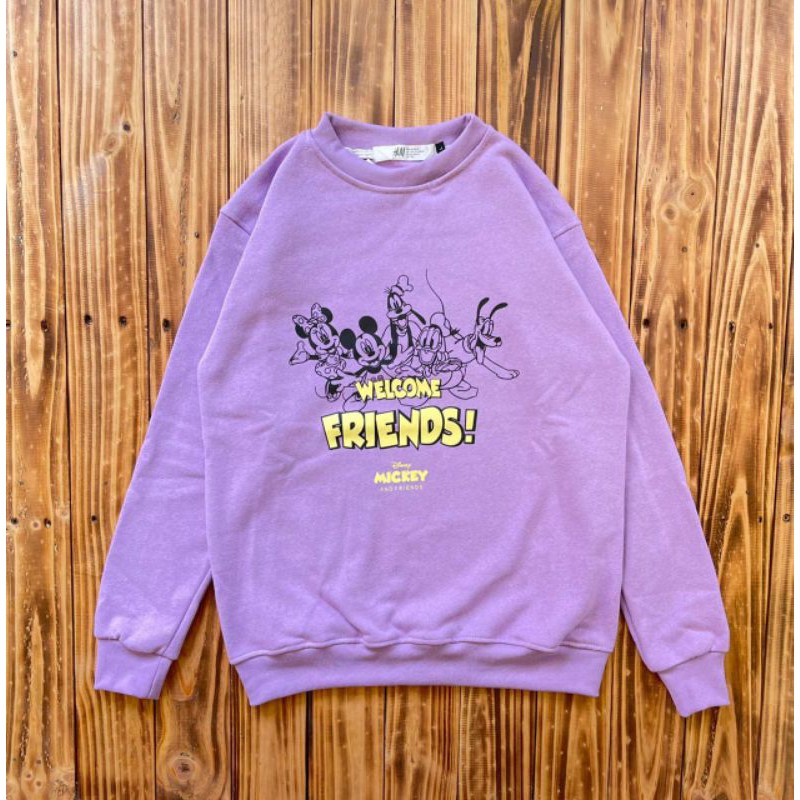 Crewneck H&M Original Jaket Sweater H&M Disney Original