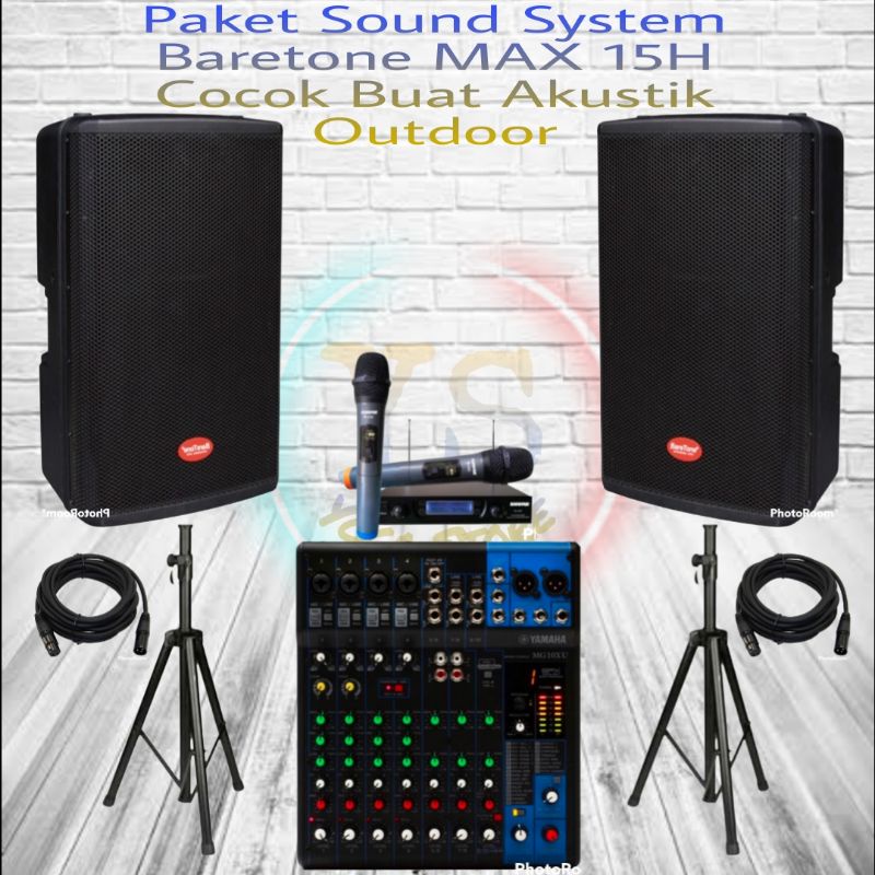 Paket Sound Audio Profesional Outdoor BARETONE 15 Inch MAX 15H