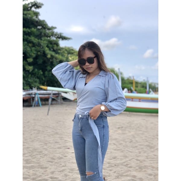 Angelie Wrap Top / Angel Wrap Top-6