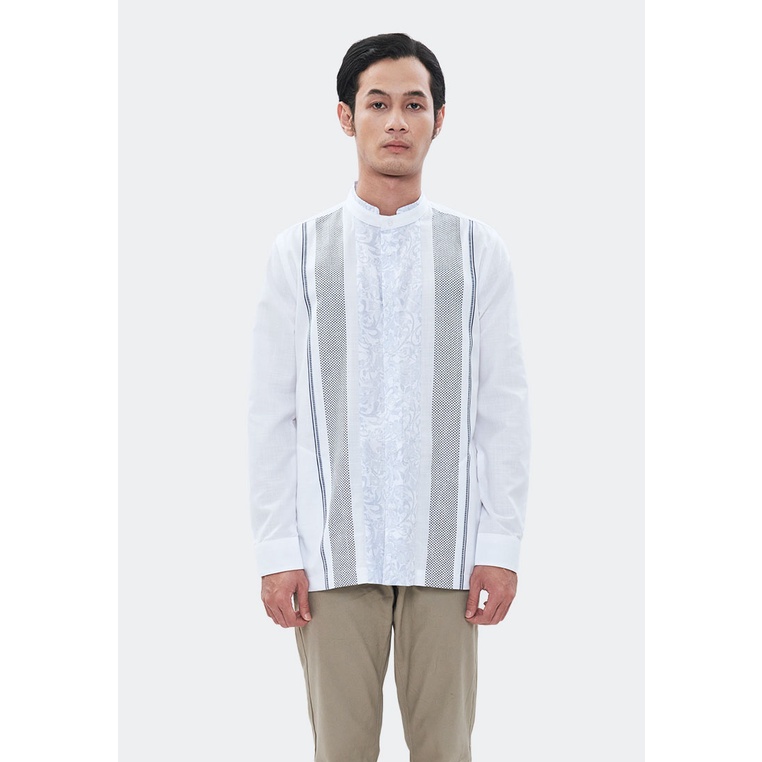 MANZONE Kemeja Koko lengan panjang MOZA