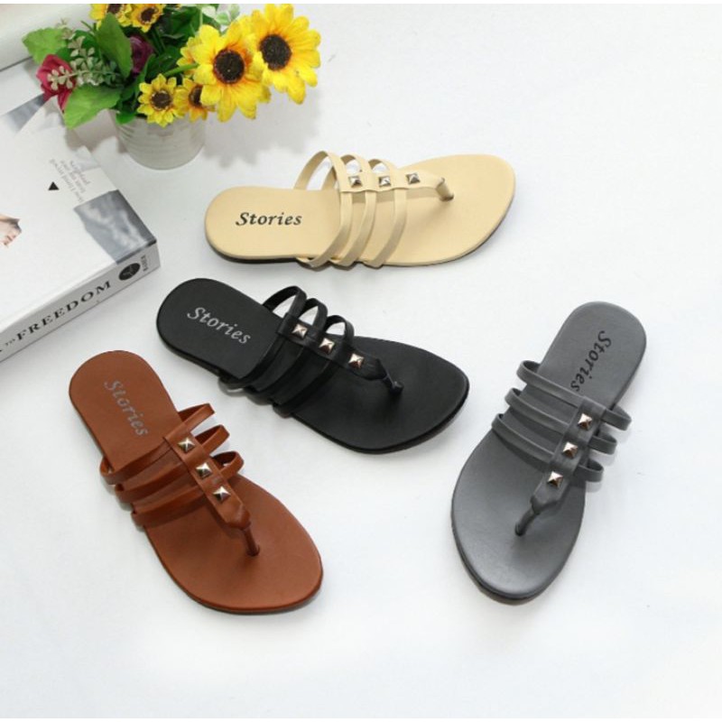 SANDAL FLAT WANITA PIRAMID MY 01