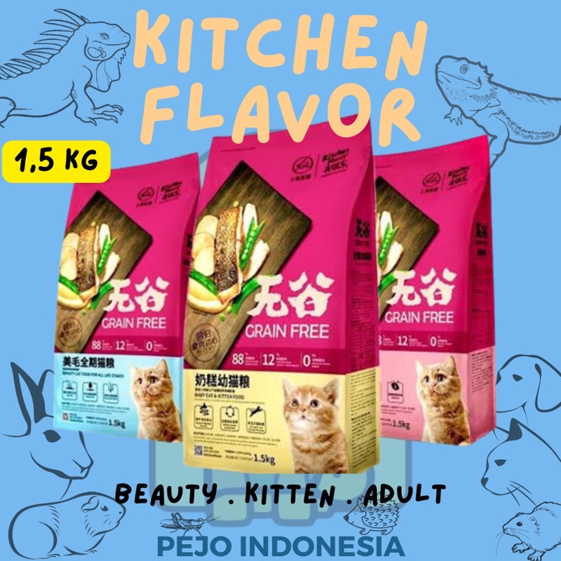 Kitchen Flavor Grain Free Adult Kitten Beauty 1,5kg