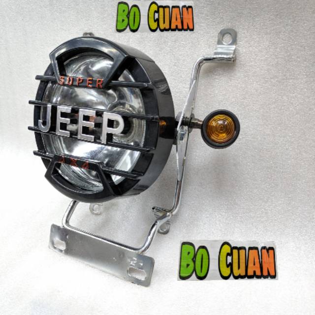 lampu depan model jeep breket sen acipi rxking byson tiger vixion headlamp custom standar grill