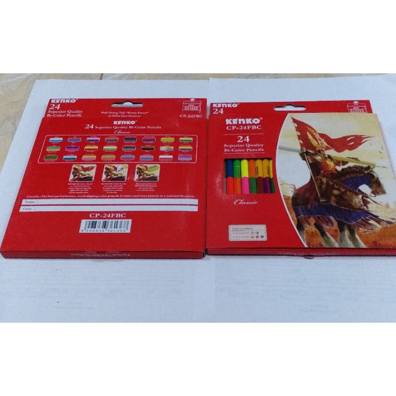 KENKO PENSIL WARNA PANJANG BI COLOUR 24 CP-24FBC-2