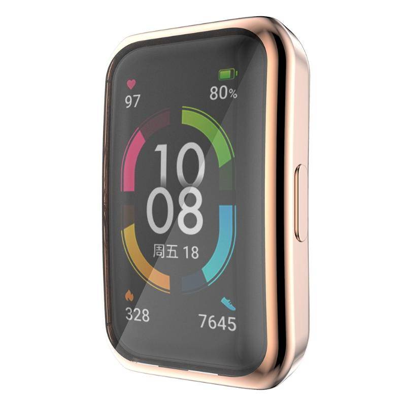 Case Pelindung Layar Bahan Tpu Electroplating Untuk Huawei Honor Band 6 Pro Watch Fit Es Smart Bracelet 6