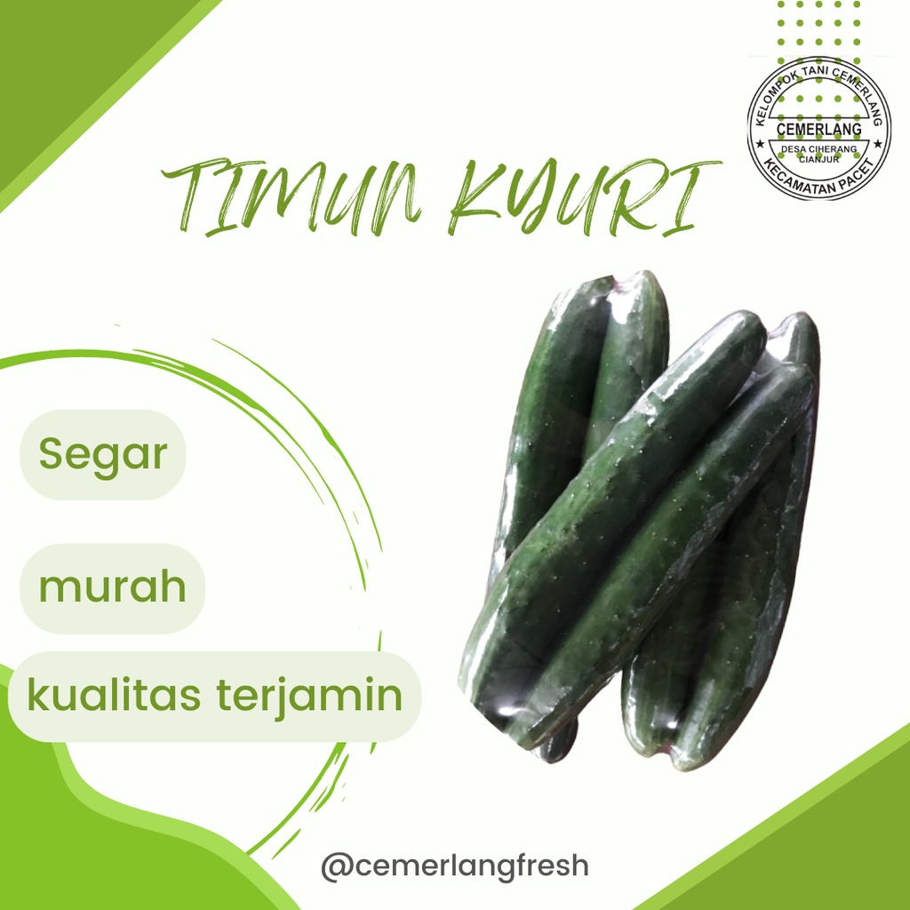 

Timun Kyuri Segar 1Kg