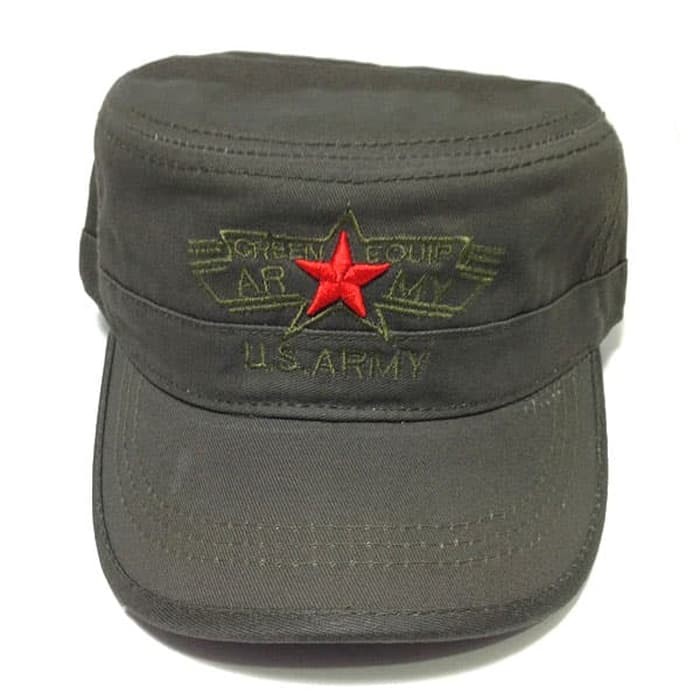 New Item! TOPI US ARMY GREEN EOUIP HIJAU TACTICAL MILITARY HAT CAP OUTDOOR Baru!