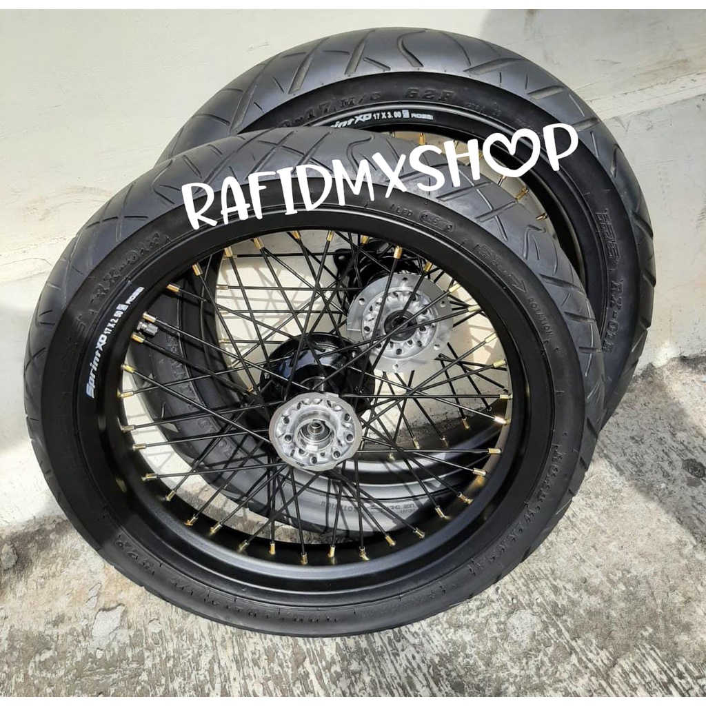 Sepaket Rakitan Velg Set Supermoto KLX Paket Hemat
