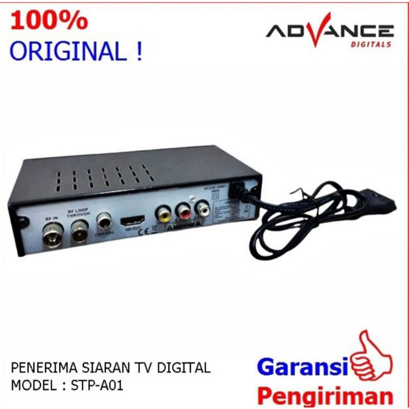 Set Top Box DVB T2 Advance STP-A01 Penerima Siaran Digital STB