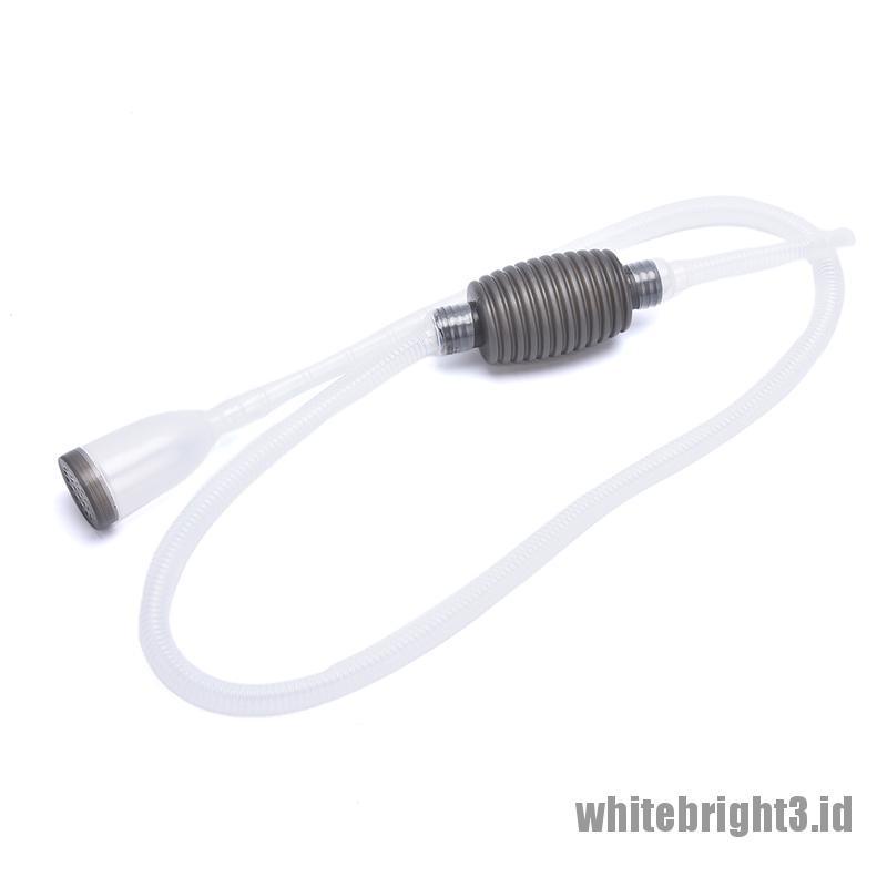 ❤White3 Warna Putih❤ Pompa Vacuum Cleaner Siphon Ukuran 1.5m Untuk Membersihkan Akuarium Ikan