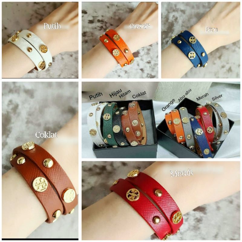 Restok Ready lagi Gelang lilit Kulit epsom Gelang tangan kulit branded band