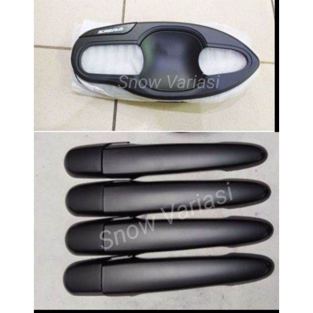 Paket Outer Handle Cover Calya Sigra 2016 2021 Hitam