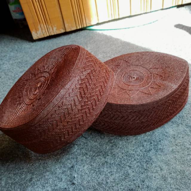 Peci akar jangang premium motif sisik 2