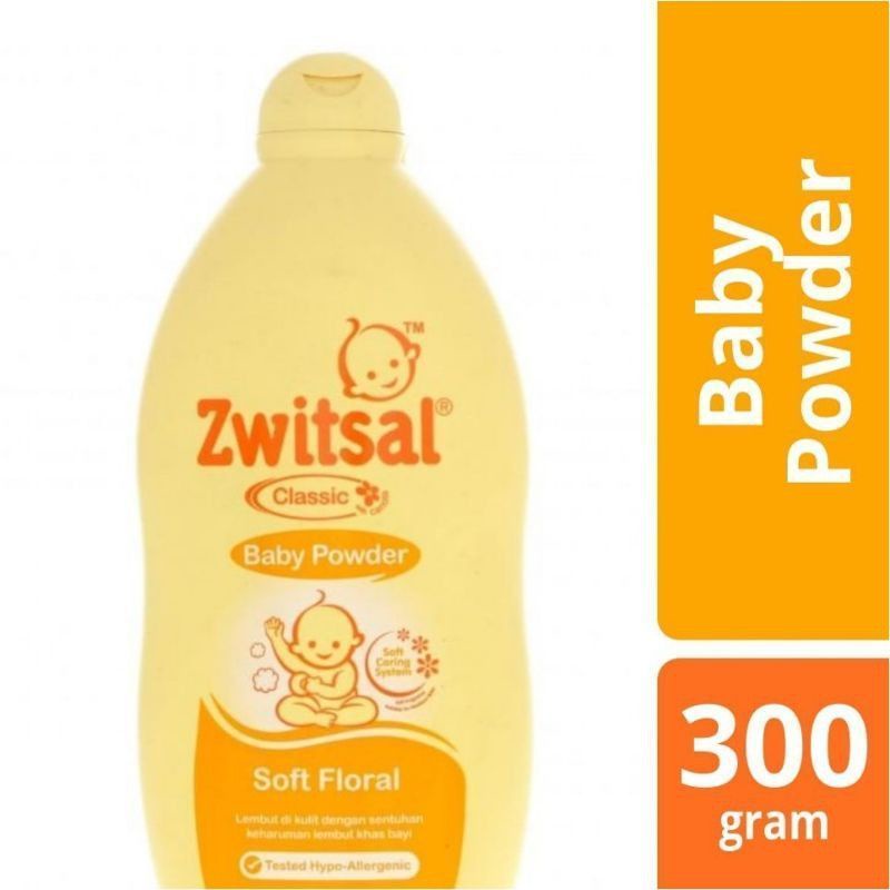 Zwitsal Baby Powder Natural Rich Honey dan Clasic 300gr