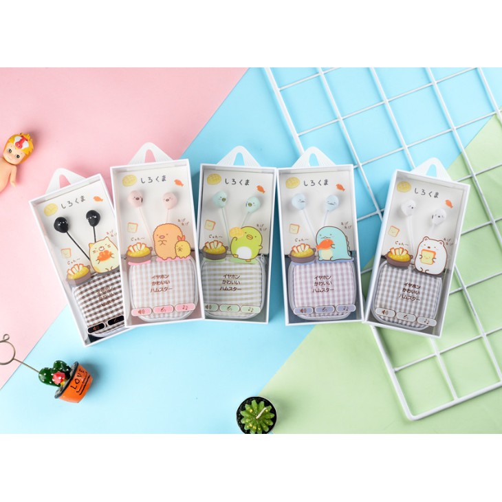 [E-163] Headset Earphone Karakter SUMIKKO GURASHI / Wadah Earphone Headset Anime SUMIKKO GURASHI