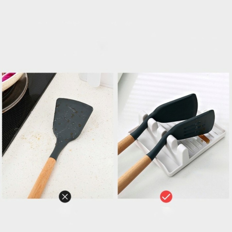 Tatakan Tempat Spatula / spatula holder /Alas Tatakan Sendok, Spatula / Plastic Spatula Stand