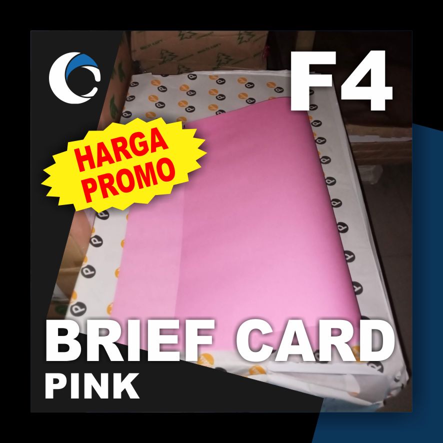 

KERTAS BC / BRIEF CARD PINK 160 GSM Uk [ F4 / Folio ] 21.5 cm X 33 cm ( 100 LEMBAR )