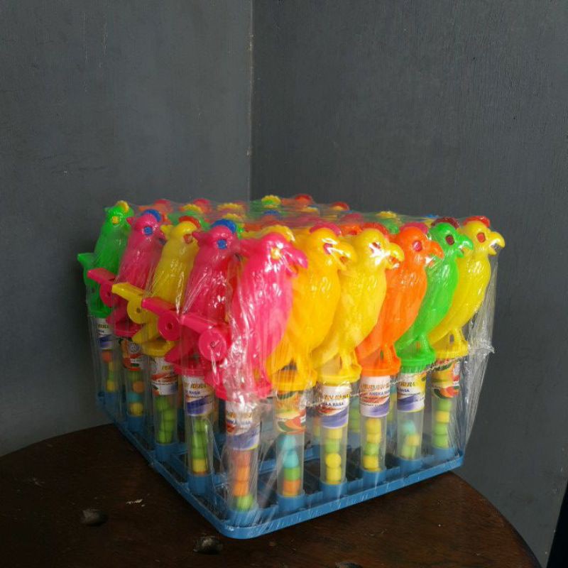 AAA - Permen Mainan Tiup Pluit Burung Kakaktua isi 30pc