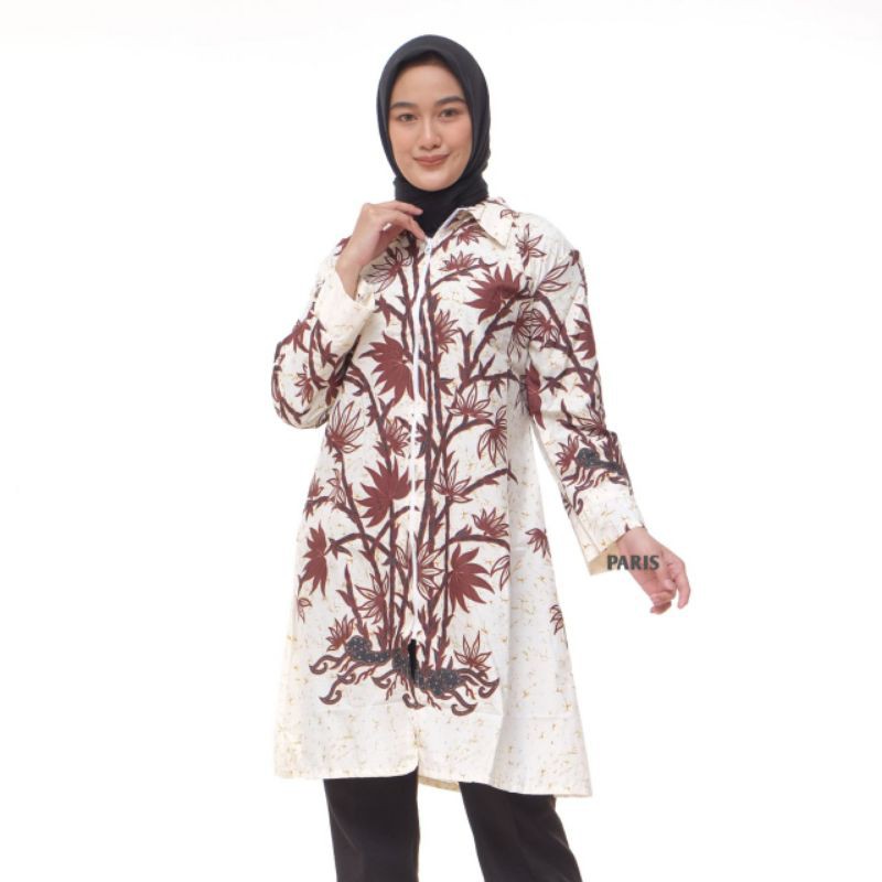 TUNIK BATIK ZIPPER BATIK HALUS UNGGUL JAYA SOLOAN