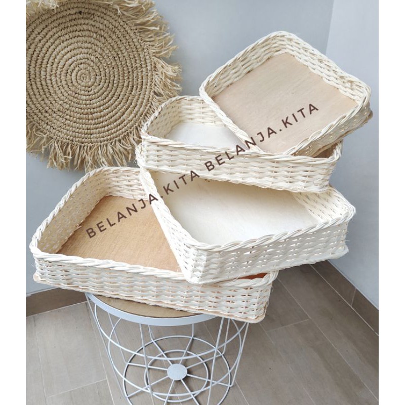 keranjang hantaran rotan set4/ box hantaran rotan kotak