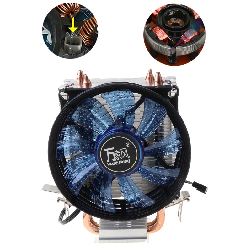 Bt New CPU Radiator Efisien CPU Cooler Fan DC12V CPU Cooling Fan Untuk LGA1156/LGA1155/LGA775 CPUs /1151 AMD-i7i5 Radiato