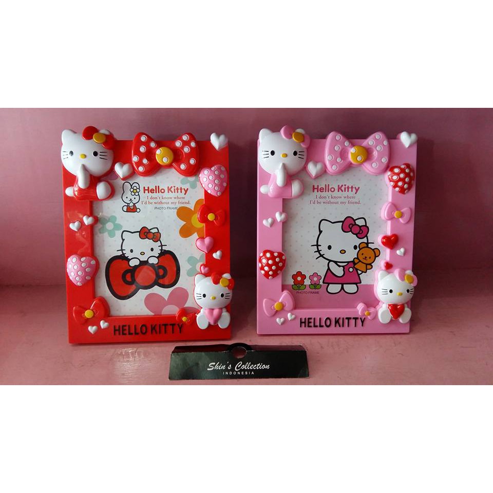 

frame foto pita hello kitty timbul