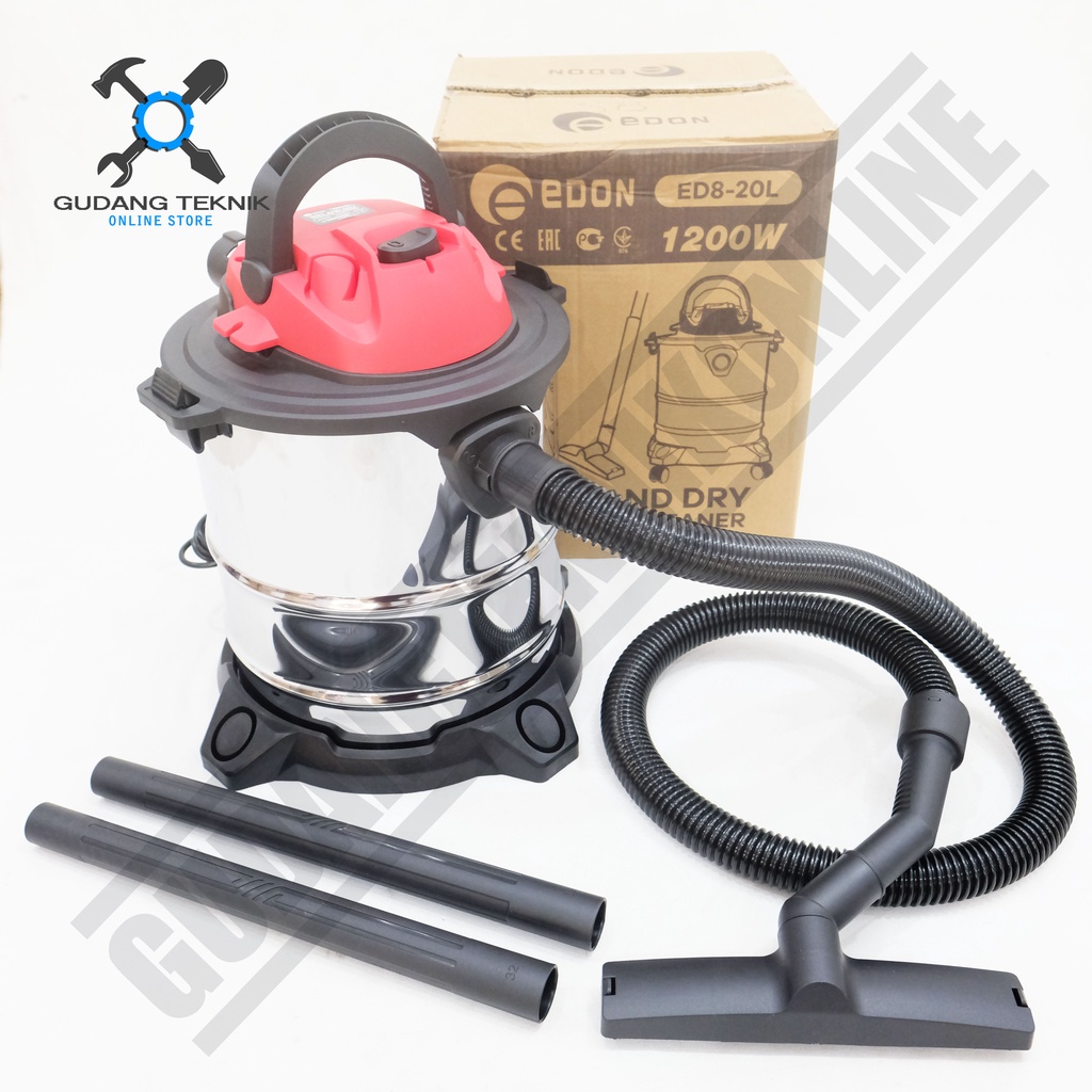 Vacuum Cleaner EDON 12L 20L ED8-12L Wet Dry / Alat Penyedot Debu 12 13 Liter EDON ED8-20L - Vacum Cleaner EDON