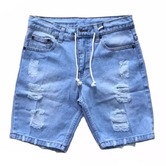 CELANA JEANS PENDEK PRIA SOBEK / CELANA JEANS PRIA / CELANA RIPPED JEANS TERBARU 2021