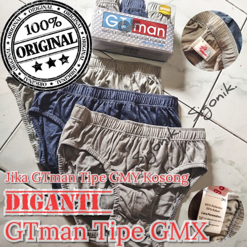 CD Celana Dalam Pria Dewasa Cowok Remaja GT Man GMY M L XL Original