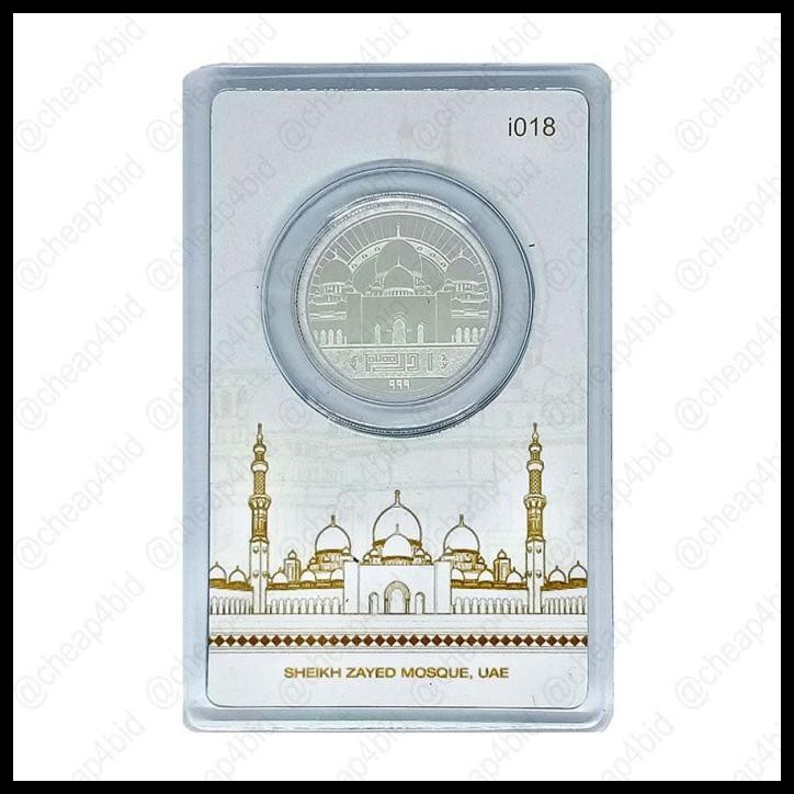 Koin Perak 1 Dirham 'Sheikh Zayed, Uni Arab Emirates'