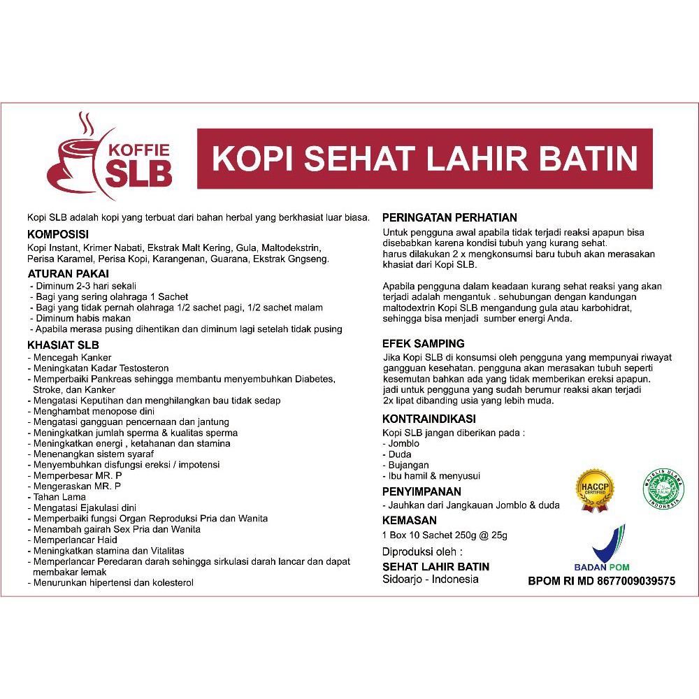 KOPI SEHAT LAHIR BATIN-KOPI SLB PROMO FREE HAjJAR JjAHANAM