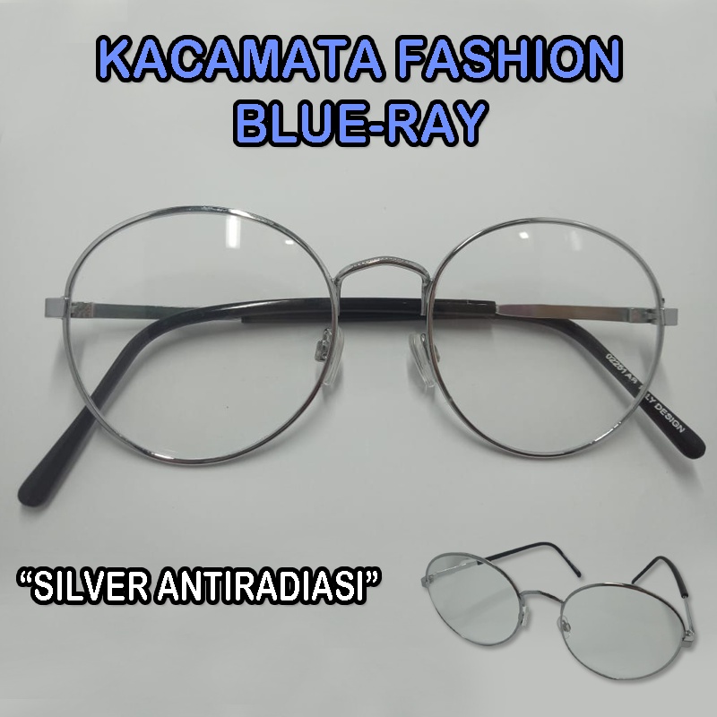 Kacamata Anti Radiasi Komputer &amp; hp Kacamata Wanita Pria Frame Oval Kacamata Blueray Kaca mata Korea