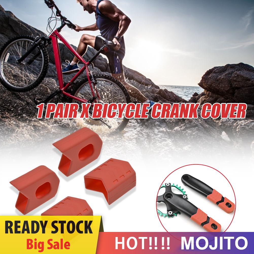 1 Pasang Cover Pelindung Crankset Sepeda Mtb Bahan Silikon