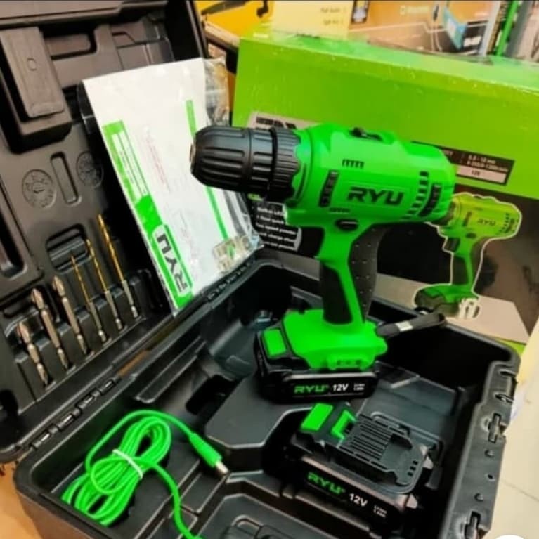 Ryu Mesin Bor Obeng Cordless RCD 12 V